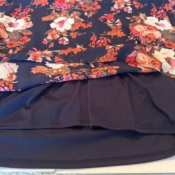 Lulu’s Shifting Dears Navy Floral Split Sleeve Dress NWT - Large - Picture 11 of 13
